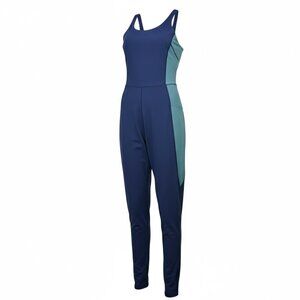 Move Theology Colorblock One-Piece Jumpsuit Navy Blue & Teal | Size S